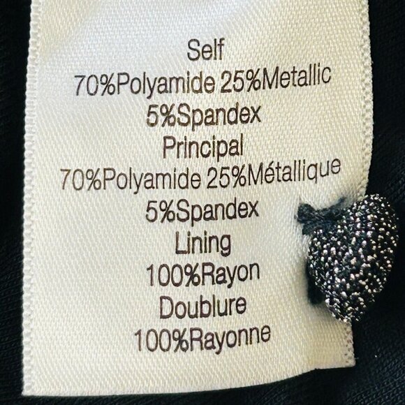 Veronica Beard Cyrus Gunmetal Metallic Ruched Sheath Dress Sz L Long Sleeves NWT - Picture 13 of 14